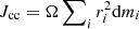 $ J_{\rm cc} = \Omega \sum\nolimits_i r_{i}^2 {\rm d}m_i $