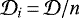 $\mathcal{D}_i\,{=}\,\mathcal{D}/n$