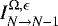 $I^{\Omega, \epsilon}_{N \rightarrow N-1}$