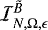 $\mathcal{I}^{\tilde{B}}_{N,\Omega, \epsilon}$