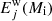 $ E_j^{\rm w}(M_{\rm i}) $