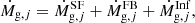 $$ \begin{aligned} \dot{M}_{\mathrm{g},j}= \dot{M}_{\mathrm{g},j}^\mathrm{SF} + \dot{M}_{\mathrm{g},j}^\mathrm{FB} + \dot{M}_{\mathrm{g},j}^\mathrm{Inf} , \end{aligned} $$