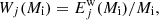 $$ \begin{aligned} W_j(M_{\rm i}) = E^\mathrm{w}_j(M_{\rm i}) /M_{\rm i}, \end{aligned} $$