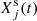 $ X_j^{\rm s}(t) $