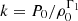 $ k=P_0/\rho_0^{\Gamma_1} $
