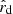$ \hat{r}_{\mathrm{d}} $