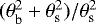 $(\theta_{\textrm{b}}^{2} &#x002B; \theta_{\textrm{s}}^{2})/\theta_{\textrm{s}}^{2}$