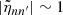 $ |\tilde{\eta}_{n n^\prime}|\sim 1 $