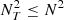 $ N_T^2 \le N^2 $