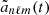 $ \tilde{a}_{n\ell m}(t) $