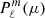 $ P_\ell^m(\mu) $