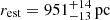 $ r_{\mathrm{est}} = 951^{+14}_{-13}\,\mathrm{pc} $