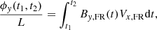 $$ \begin{aligned} \frac{\phi _{{ y}}(t_1,t_2)}{L}=\int _{t_1}^{t_2}B_{{ y},\mathrm{FR}}(t)V_{x,\mathrm{FR}}\mathrm{d}t, \end{aligned} $$