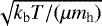 $\sqrt{k_{\textrm{b}} T/(\mu m_{\textrm{h}})}$