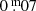$ 0{{\overset{\text{ m}}{.}}}07 $
