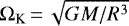 $\Omega_{\textrm{K}}\,{=}\,\sqrt{GM/R^3}$