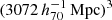 $ (3072 \,h_{70}^{-1}\,\mathrm{Mpc})^3 $