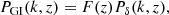 $$ \begin{aligned}&P_{\rm GI}(k,z) = F(z) P_\delta (k,z), \end{aligned} $$