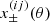 $ x_\pm^{(ij)}(\theta) $