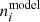 $ n^{\rm model}_i $
