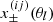 $ x_\pm^{(ij)}(\theta_l) $