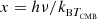 $ x=h\nu/k_{\textsc{b} T_{\textsc{cmb}}} $