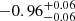$ -0.96^{+0.06}_{-0.06} $
