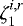$\zeta^{i,r}_1$