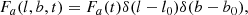 $$ \begin{aligned} F_a(l,b,t) = F_a(t) \delta (l-l_0) \delta (b-b_0)\mathrm{,} \end{aligned} $$