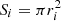 $ S_i = \pi r_i^2 $