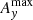 $ A_{\mathit{y}}^{\mathrm{max}} $