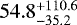 $54.8^{&#x002B;110.6}_{-35.2}$