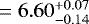 $=6.60^{&#x002B;0.07}_{-0.14}$