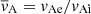 $ \overline{\mathit{v}}_{\mathrm{A}} = \mathit{v}_{\mathrm{Ae}} / \mathit{v}_{\mathrm{Ai}} $