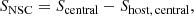 $$ \begin{aligned} S_{\rm NSC} = S_{\rm central} - S_{\rm host,\,central}, \end{aligned} $$