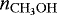 $n_{\mathrm{CH}_{3}\mathrm{OH}}$