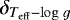 $\delta_{T_{\mathrm{eff}}-\mathrm{log}\;g}$