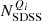 $ N_{\rm SDSS}^{Q_i} $