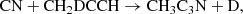 $$ \begin{aligned} \mathrm{CN} + \mathrm{CH_2DCCH}&\rightarrow \mathrm{CH_3C_3N} + \mathrm{D}, \end{aligned} $$