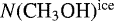 $N({\textrm{CH}_3\textrm{OH}})^{\textrm{ice}}$
