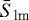 $\bar{S}_{\textrm{lm}}$