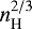 $n_{\textrm{H}}^{2/3}$