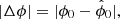 $$ \begin{aligned} |\Delta \phi | = |\phi _0 - \hat{\phi }_0|, \end{aligned} $$