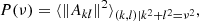 $$ \begin{aligned} P(\nu )=\langle \Vert A_{kl}\Vert ^2 \rangle _{(k,l) | k^2+l^2=\nu ^2}, \end{aligned} $$
