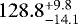 $128.8^{&#x002B;9.8}_{-14.1}$