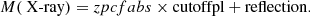 $$ \begin{aligned} M(\text{ X-ray}) = {zpcfabs} \times \mathrm{cutoffpl} + \mathrm{reflection}. \end{aligned} $$