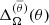 $ \Delta_\Omega^{(\overline{\theta})}(\theta) $