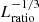 $ L_{\mathrm{ratio}}^{-1/3} $