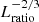 $ L_{\mathrm{ratio}}^{-2/3} $