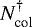 $N_{\textrm{col}}^{\dagger}$